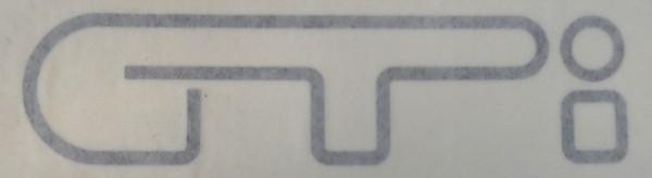 CITROEN Visa / BX GTI Black Writing Graphic - Sticker