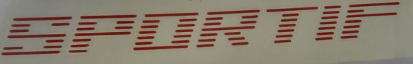 Citroen AX Sportif Red Graphic - Sticker