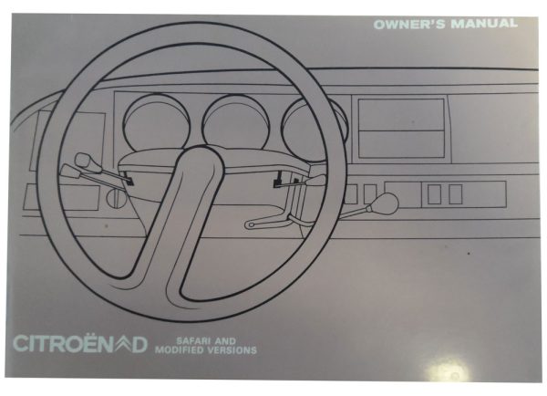 Citroen D Safari Owner's Manual July 1973 Front