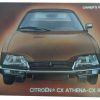 Citroen CX Athena and Reflex Cover of Owner's Manual