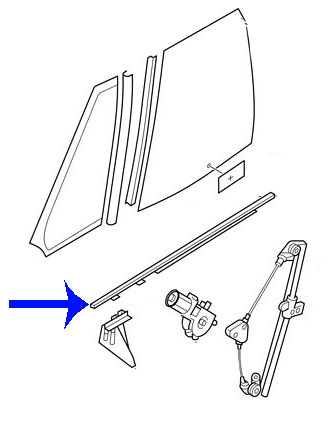 Citroen XM poseur moulding
