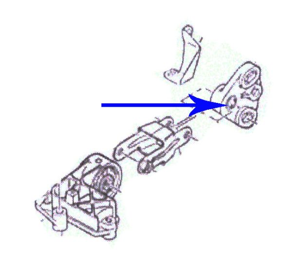 Engine mount bush for citroen xantia