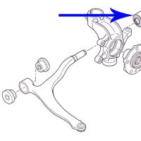 Rear most wishbone bush for citroen xm