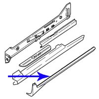 95647586 Sill Trim - AX GT - 95654026