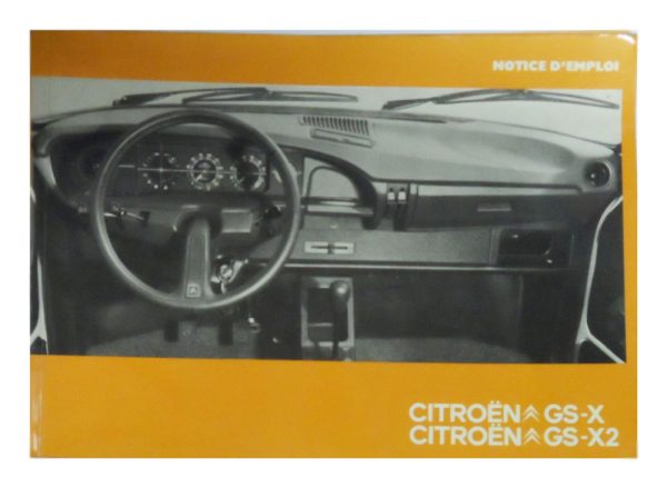 Citroen GS - X/X2 owners manual (IN FRENCH)