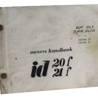 Citroen ID SAFARI 20 / 21 Owners Handbook