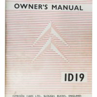 Citroen ID 19 SLOUGH BUILT Owners Manual