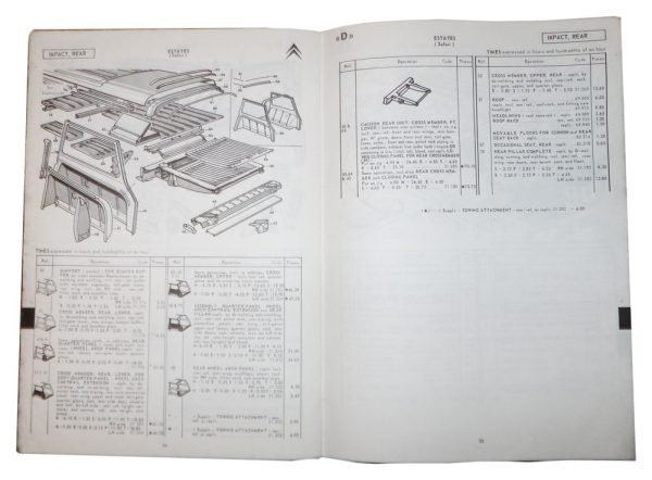 Citroen DS Invoicing Times Booklet