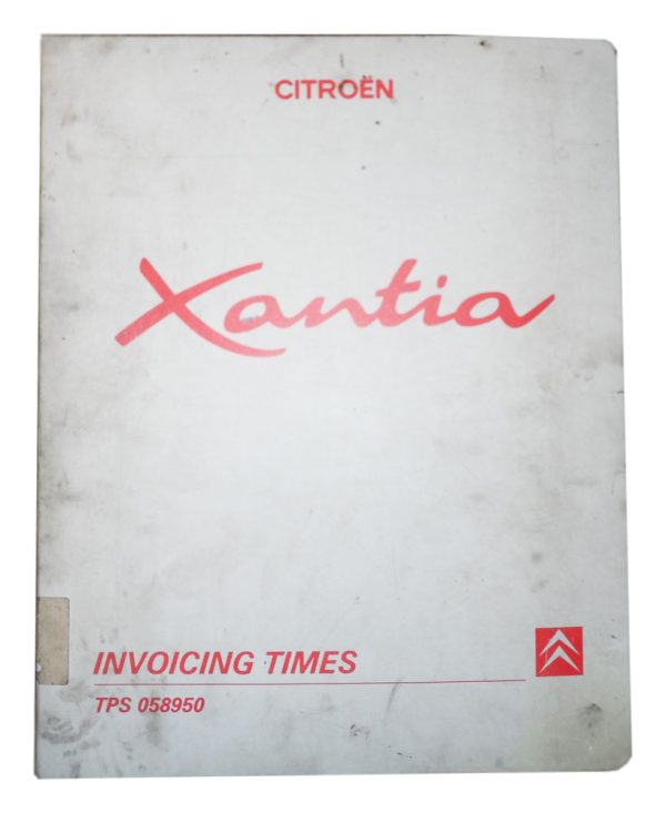 xantia-inv Citroen Xantia Invoicing Times