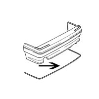 Citroen Bx 16V Rear Bumper Insert - Black