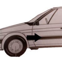 Citroen XM Door Moulding - Right Hand Front   Part no: 95640878 YB