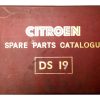 Citroen DS 19 Spare Parts Catalogue