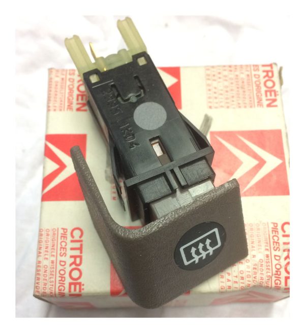 Citroen BX Rear Window Heater Switch (BROWN) - Part No: 95 634 839 FCH