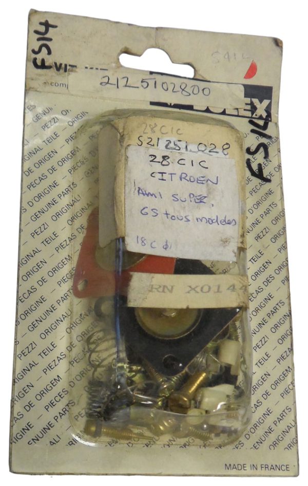 Ami super and GS carburettor repair kit SOLEX