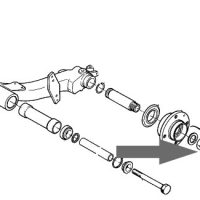 Citroen BX and C15 rear hub repair kit, rear arm repair kit