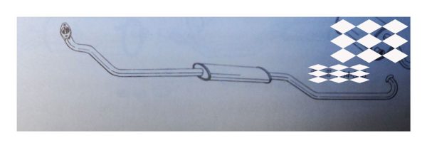 Citroen XM Centre Pipe Exhaust 2 L Petrol - 96021645 /6