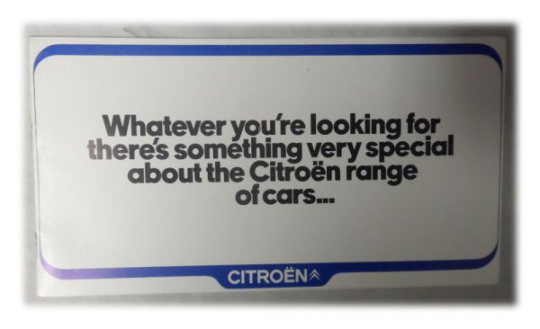 brochure Citroen Range Brochure - IMMACULATE