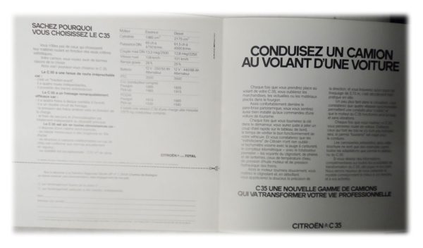Citroen C35 Leaflet