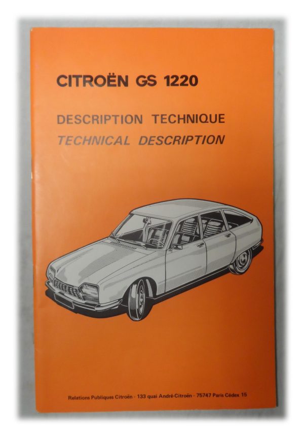 Citroen GS 1220 Booklet
