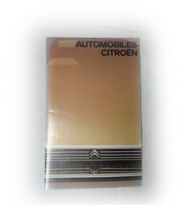 Citroen Automobiles Booklet