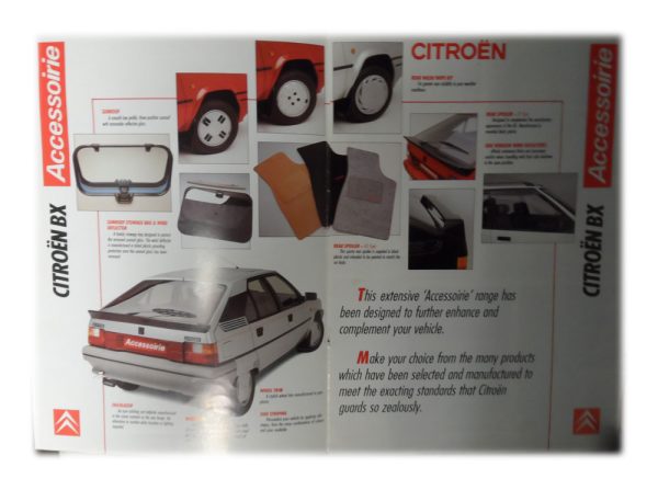 Citroen BX Accessoirie Brochure
