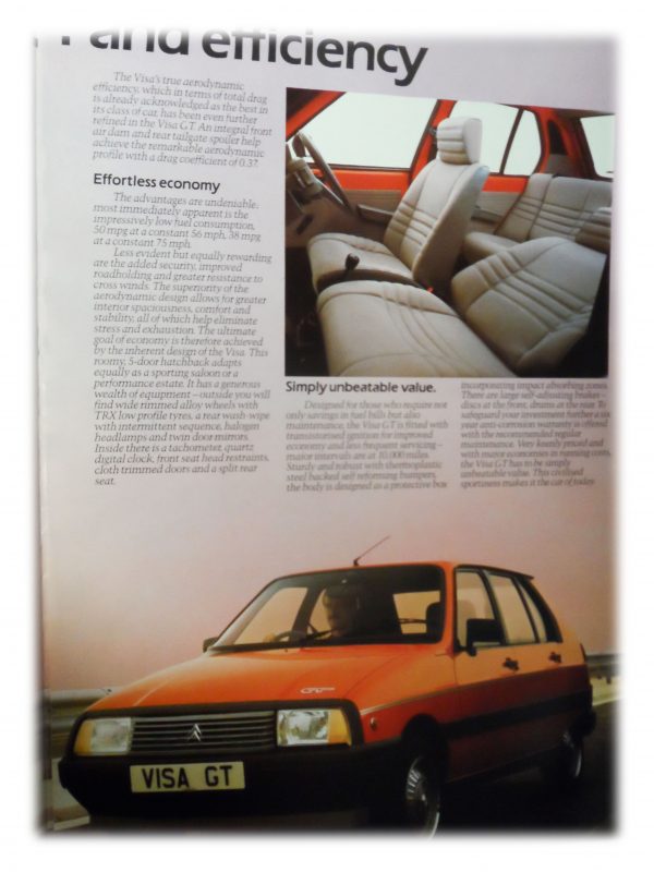 Citroen Visa GT Booklet