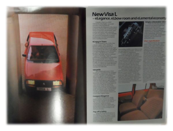 Citroen Visa L & Visa Super E Brochure