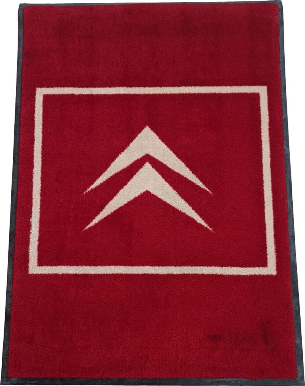 Red Citroen Logo Rug