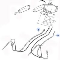 C5 Handbrake Cable Guide Tube - LEFT 476920