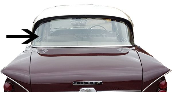 Singer Vogue / Hillman Super Minx Rear Window with Trim