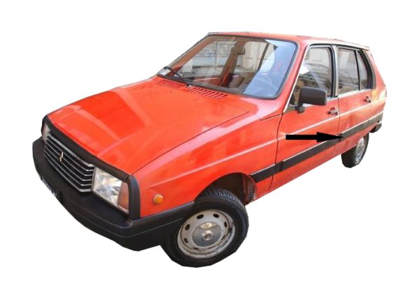 Citroen VISA Left Rear Door Moulding part no: 95632458/95556760