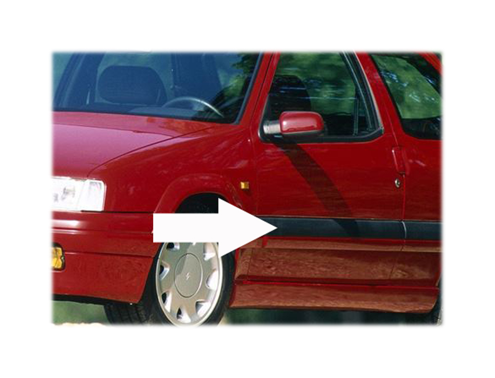 Citroen ZX Front Left Door Moulding - Part No: 96082770zq - The