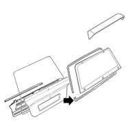 AX Tailgate Window Weatherstrip Genuine Citroen - 96104964