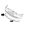 Citroen Xsara Picasso Bumper Trims NEW Genuine - 7414r5