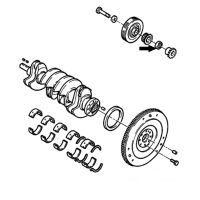 Citroen BX 16-19 Crankseal Timing belt end. 032622