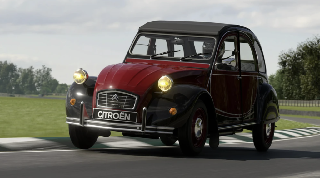 Citroen 2cv Charleston. Featured in Ricky Gervais' 'Extras' Christmas Special, Top Gear and Grand Turismo